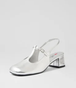 Women I LOVE BILLY Heels-Treatie Silver Heels