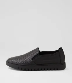 Women SUPERSOFT Comfort|Flats-Tryons Black Leather Flat Shoes