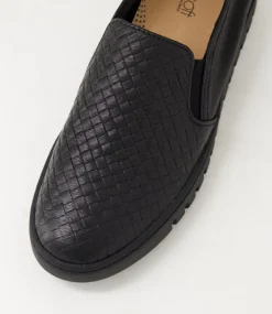 Women SUPERSOFT Comfort|Flats-Tryons Black Leather Flat Shoes