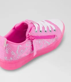 SKECHERS Sport School Shoes-Twinkle Sparks Ice Junior Pink Sneakers