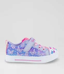 SKECHERS Sport School Shoes-Twinkle Sparks Ombre Toddler Lavender Multi Sneakers