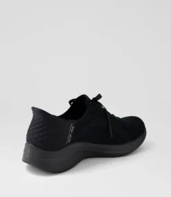 Women SKECHERS Sneakers-Ultra Flex 3 Black Fabric Sneakers