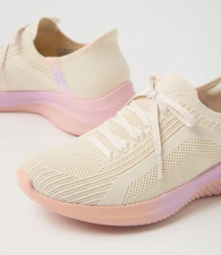 Women SKECHERS Sneakers-Ultra Flex 3 Natural Multi Mesh Sneakers