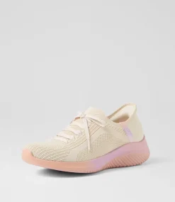 Women SKECHERS Sneakers-Ultra Flex 3 Natural Multi Mesh Sneakers