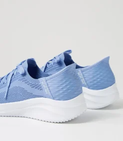 Women SKECHERS Sneakers-Ultra Flex 3 Periwinkle Fabric Sneakers