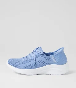 Women SKECHERS Sneakers-Ultra Flex 3 Periwinkle Fabric Sneakers