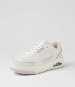 Women SKECHERS Sneakers-Uno Court White Sneakers