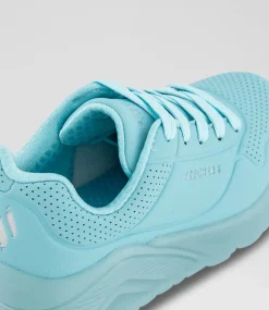SKECHERS Sport School Shoes-Uno Ice Junior Turquoise Sneakers