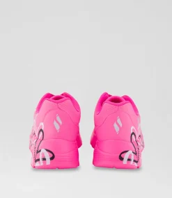 SKECHERS Sport School Shoes-Uno Lite Junior Hot Pink Fabric Sneakers