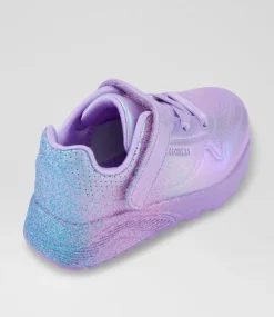 SKECHERS Sport School Shoes-Uno Lite Metallic Spark Toddler Lavender Multi Sneakers