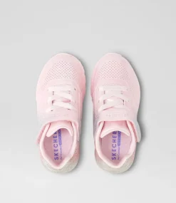 SKECHERS Sport School Shoes-Uno Lite Toddler Light Pink Multi Sneakers