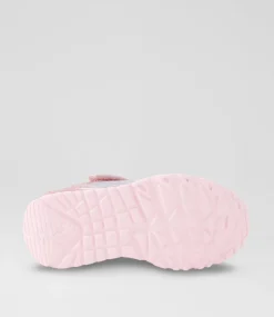 SKECHERS Sport School Shoes-Uno Lite Toddler Light Pink Multi Sneakers