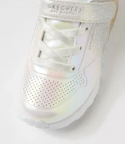SKECHERS Sport School Shoes-Uno Lite Toddler Metallic Sparkle Sneakers