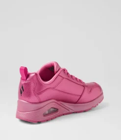 Women SKECHERS Sneakers-Uno Slither And Shine Magenta Sneakers