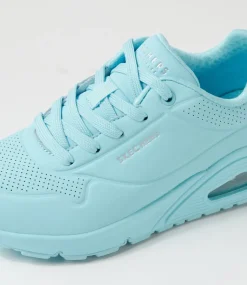 Women SKECHERS Sneakers|Wedges-Uno Stand On Air Light Blue Sneakers