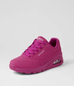 Women SKECHERS Sneakers|Wedges-Uno Stand On Air Magenta Sneakers