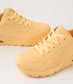 Women SKECHERS Sneakers|Wedges-Uno Stand On Air Orange Yellow Sneakers
