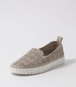 Women I LOVE BILLY Sneakers|Flats-Uppie Light Grey Microsuede Sneakers