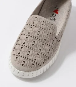 Women I LOVE BILLY Sneakers|Flats-Uppie Light Grey Microsuede Sneakers