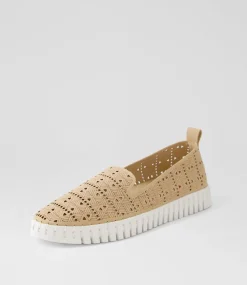 Women I LOVE BILLY Sneakers|Flats-Uppie Sand Microsuede Sneakers