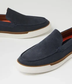 COLORADO Casuals-Urban Navy Suede Flat Shoes