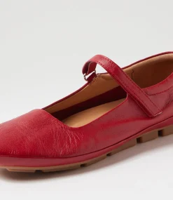 Women SUPERSOFT Comfort|Flats-Valuable Dark Red Leather Flat Shoes