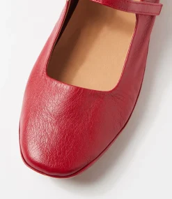 Women SUPERSOFT Comfort|Flats-Valuable Dark Red Leather Flat Shoes