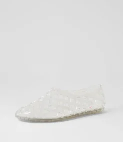 Women I LOVE BILLY Flats-Vantello Clear Jelly Flat Shoes