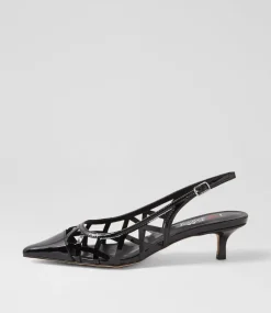 Women I LOVE BILLY Heels-Vanter Black Patent Pu Heels