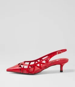 Women I LOVE BILLY Heels-Vanter Dark Red Patent Pu Heels