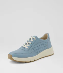 Women SUPERSOFT Comfort|Sneakers-Varrina Light Denim Leather Sneakers
