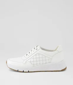 Women SUPERSOFT Comfort|Sneakers-Varrina White Leather Sneakers