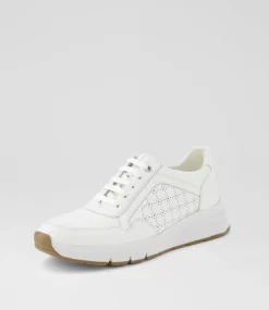 Women SUPERSOFT Comfort|Sneakers-Varrina White Leather Sneakers