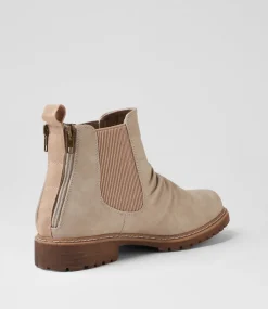 Women I LOVE BILLY Boots-Veleen Misty Nubuck Pu Chelsea Boots