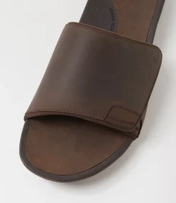 COLORADO Casuals|Sandals-Vercat Aztec Crazyhorse Leather Slides