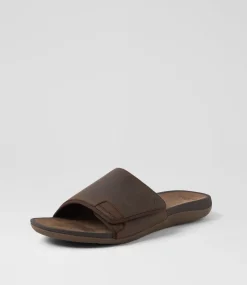 COLORADO Casuals|Sandals-Vercat Aztec Crazyhorse Leather Slides