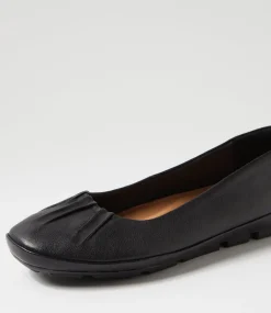 Women SUPERSOFT Comfort|Flats-Versatile Black Leather Flat Shoes