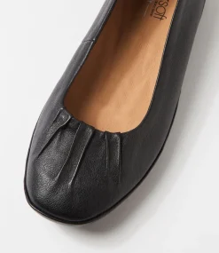 Women SUPERSOFT Comfort|Flats-Versatile Black Leather Flat Shoes
