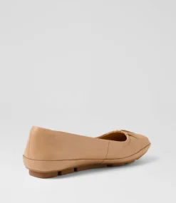 Women SUPERSOFT Comfort|Flats-Versatile Light Cafe Leather Flat Shoes