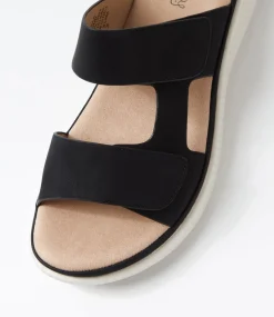 Women I LOVE BILLY Flats|Sandals-Vertinda Black Sandals