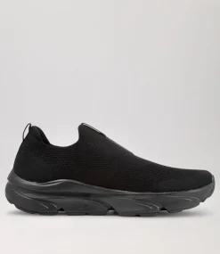 COLORADO Sneakers|Casuals-Vessa Black Mesh Sneakers