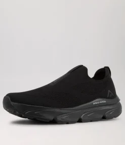 COLORADO Sneakers|Casuals-Vessa Black Mesh Sneakers