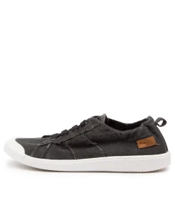 Women BLOWFISH Sneakers-VEX BLACK SMOKED CANVAS