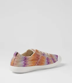 Women BLOWFISH Sneakers-Vex Natural Zigzag Canvas Sneakers