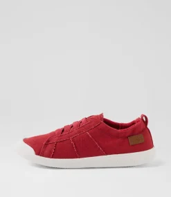 Women BLOWFISH Sneakers-Vex Pompeeian Red Canvas Sneakers
