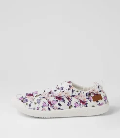 Women BLOWFISH Sneakers-Vex White Boho Canvas Sneakers