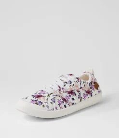 Women BLOWFISH Sneakers-Vex White Boho Canvas Sneakers