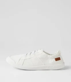 Women BLOWFISH Sneakers-Vex White Petal Linen Sneakers