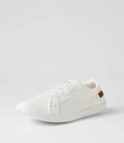 Women BLOWFISH Sneakers-Vex White Petal Linen Sneakers
