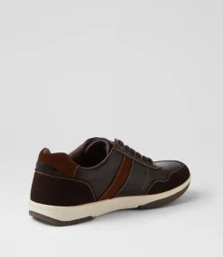 COLORADO Sneakers|Casuals-Vitor Dark Brown Leather Sneakers